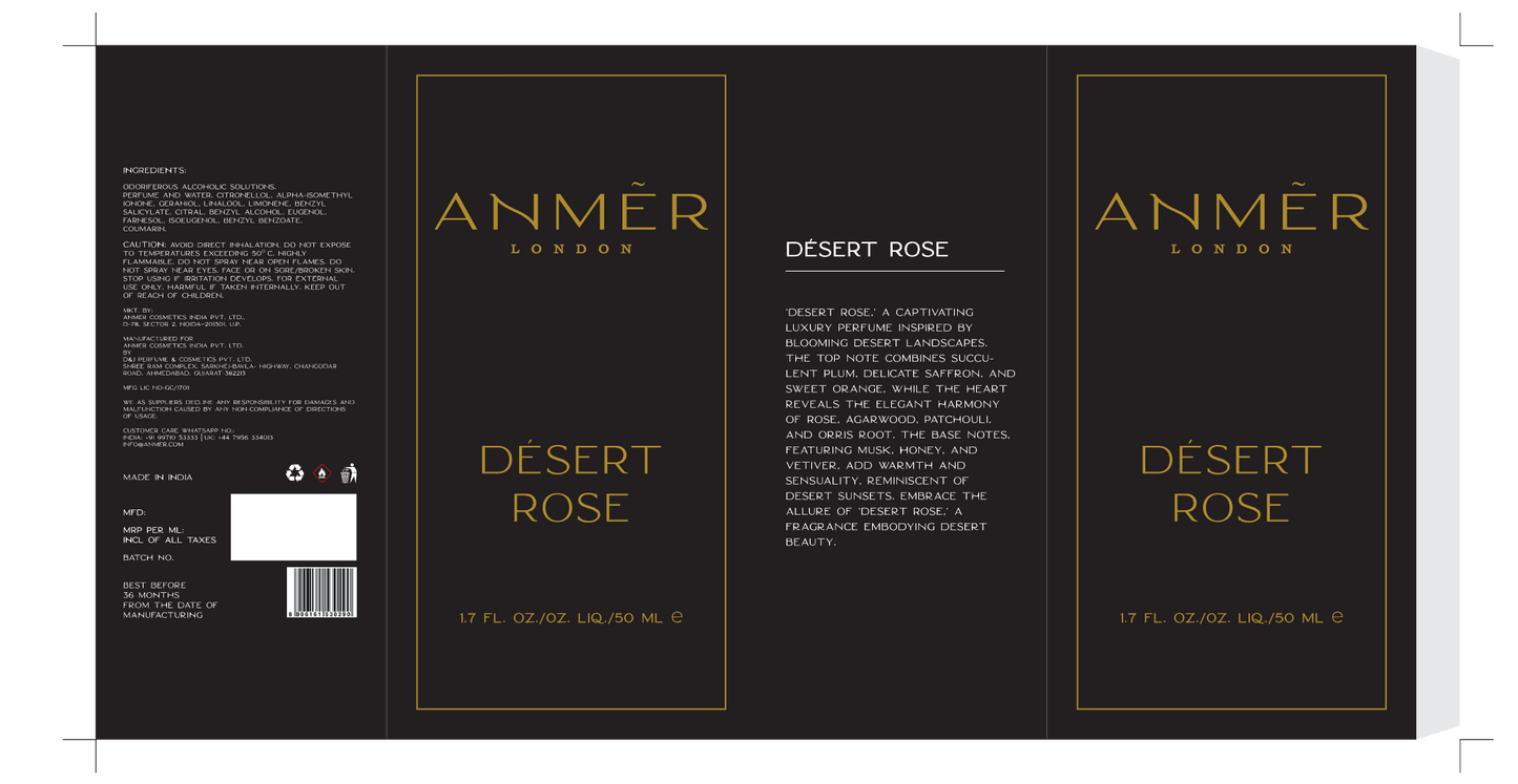 Desert Rose Eau De Parfum For Women 50ML