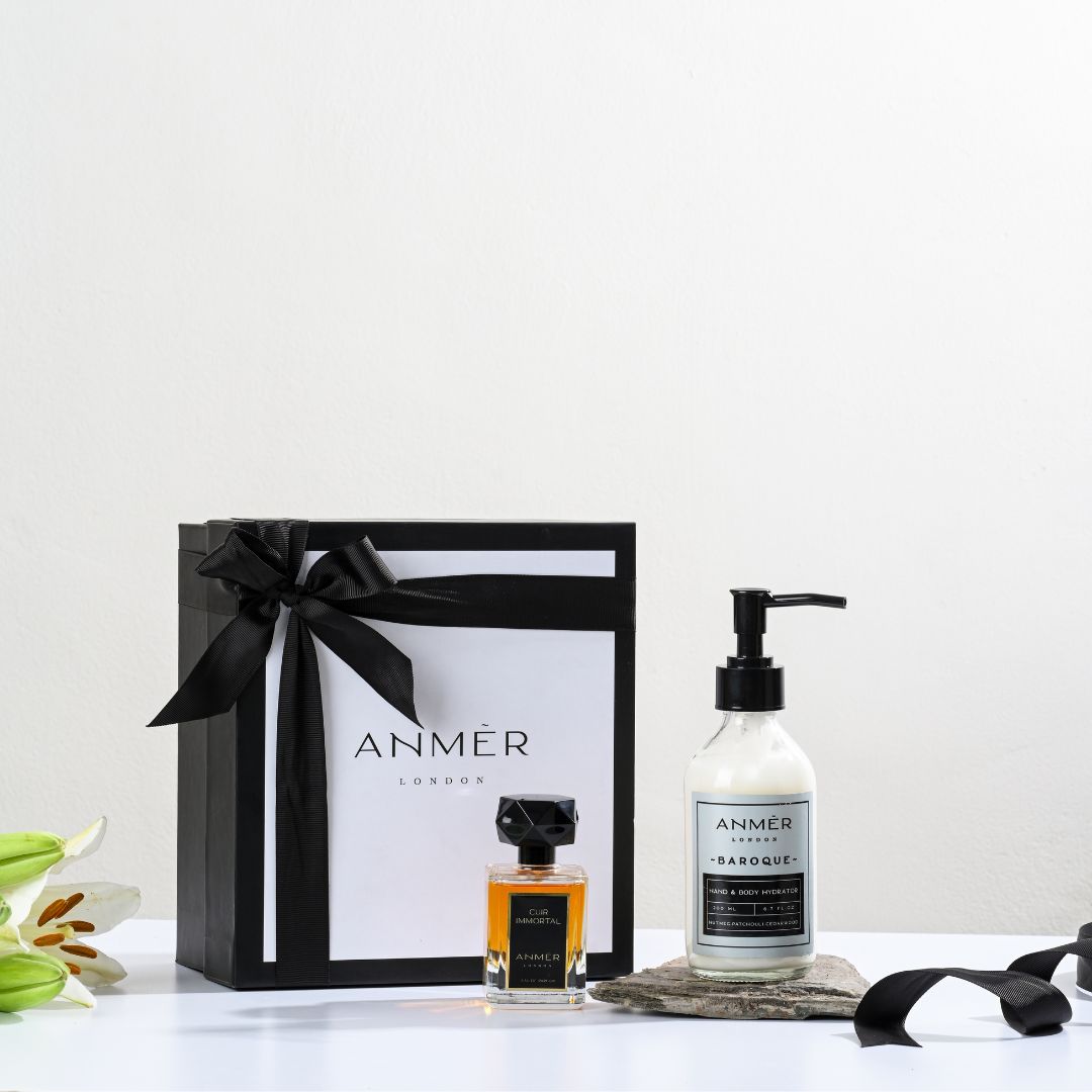 Cuir Immortal Parfum and Baroque Hand & Body Hydrator Gift Set